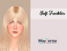 Sims 4 — Soft Freckles by Maycerise — Soft Freckles is a subtle skin detail that adds soft and natural looking freckles