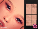 Sims 4 — Scattered Kiss Freckles  V2 by cosimetic — A denser and more defined freckle distribution with slightly darker