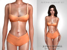 Sims 4 — ANTONIA SWIMSUIT SET by Joan_Campbell_Beauty_ — INCLUDES: BIKINI TOP (8 swatches)