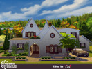 Sims 4 — Elisa  No CC by evi — A three bedroom sunny house spread in two floors.
