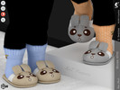 Sims 4 — Shoes KP 1 6- Infant by KaTPurpura — Fluffy slippers with a bunny ear theme