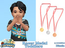 Sims 4 — Racer Medal Toddlers by Dissia — Winning prize in three versions: 1st, 2nd and 3rd place