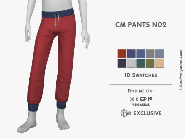 Sims 4 — CM PANTS N2 by David_Mtv2 — New mesh;