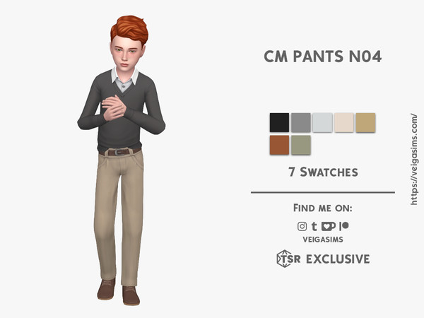 Sims 4 — CM PANTS N4 by David_Mtv2 — New mesh;