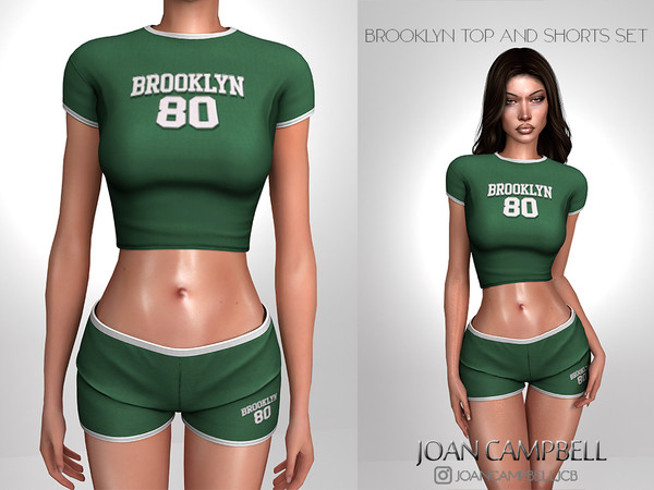 Sims 4 — BROOKLYN SHORTS by Joan_Campbell_Beauty_ — INCLUDES: SHORTS (10 swatches)