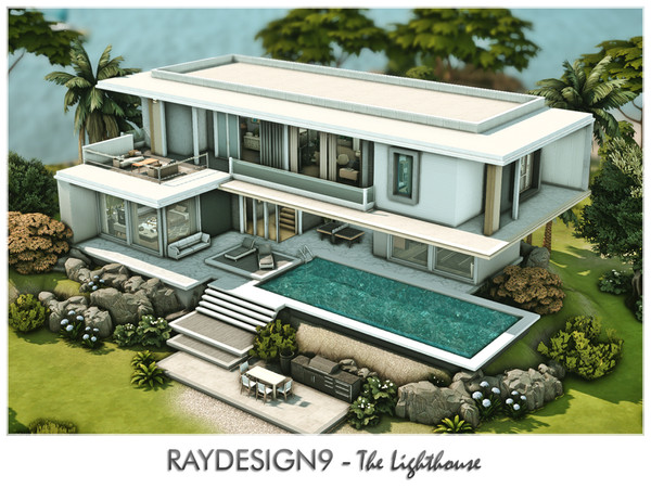 Sims 4 — The Lighthouse by RayDesign9 — I build this house in Windenburg, 40x30 lot size with 2 floors. This house has :