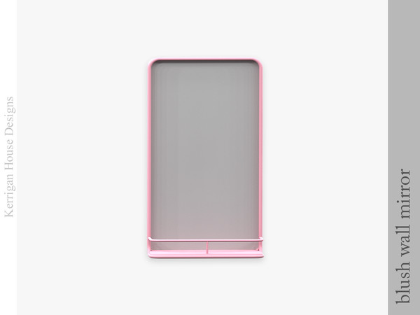 Sims 4 — Blush Bathroom Mirror by kerriganhouse — A cute bathroom decor and storage set.