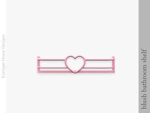 Sims 4 — Blush Bathroom Shelf by kerriganhouse — A cute bathroom decor and storage set.