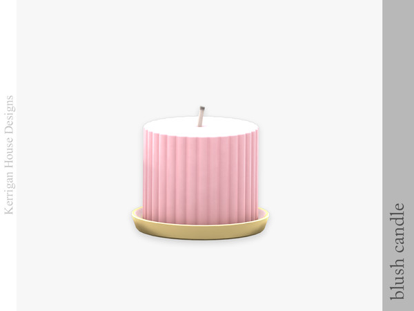 Sims 4 — Blush Candle by kerriganhouse — A cute bathroom decor and storage set.