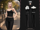 Sims 4 — SET-Sleek Fit Outfit by busra-tr — - BD1671