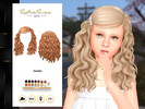 Sims 4 — Sandra Hairstyle for Children by sehablasimlish — Wavy, curly hair with two small braids on the sides, some