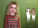 Sims 4 — LEXEL - Valentina long layered blowout with middle part "toddler hairstyle" by LEXEL_s — 35 swatches