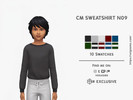 Sims 4 — CM SWEATSHIRT N9 by David_Mtv2 — New mesh;