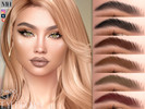 Sims 4 — Sidney Eyebrows by MagicHand — Brushed-Up brows in 13 colors - HQ Compatible.