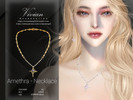 Sims 4 — Amethra - Necklace by VivianDang — - All new meshes