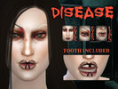 Sims 4 — Full face makeup - DISEASE by thaisherrera — Full face makeup of Lady Gaga's look in "Disease".