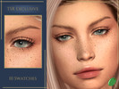 Sims 4 — Emily 3D Lashes by Pitted0live — Full mid length 3D eyelashes 2 versions
