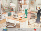 Sims 4 — Careers - Daisy sewing studio by melapples — a studio for sims who are creative and love knitting. 8x7