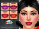 Sims 4 — Careers Flight Attendant Lipstick HQ by Caroll912 — A 4-swatch matte lipstick inspired by flight attendant's