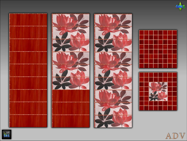Sims 4 — ADV_Mabra_s4WallFloorSet08_floors by MABRA2 — A set of walls and floors bath tilles
