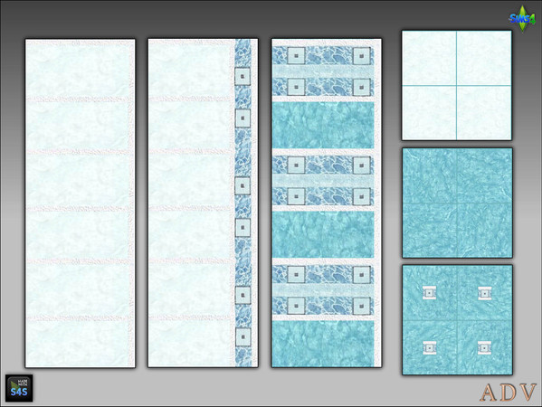 Sims 4 — ADV_Mabra_s4WallFloorSet13_floors by MABRA2 — A set of walls and floors bath tilles