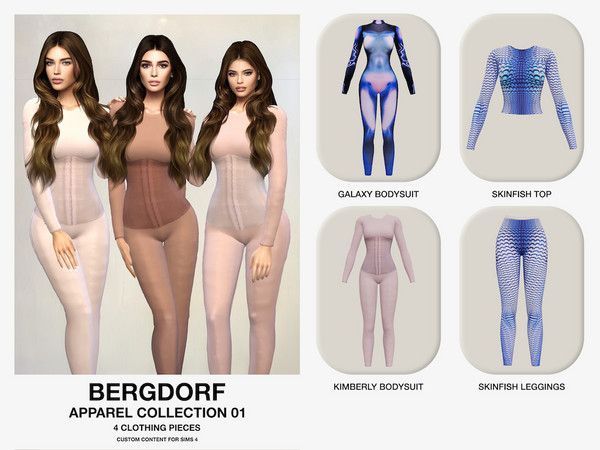 Sims 4 — Bergdorf - Kimberly Bodysuit by VentaStudio — Galaxy Bodysuit