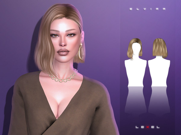 Sims 4 — LEXEL - Elvira bob "adult hairstyle" by LEXEL_s — 35 swatches