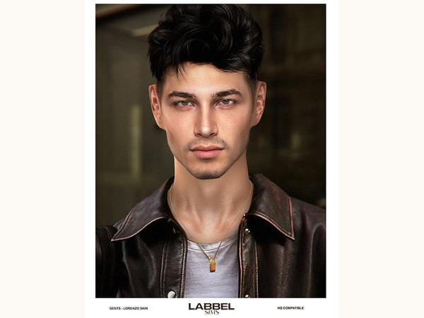 Sims 4 — LORENZO SKIN by Labbel_Official — Helloo!! Now it's the time for the Gents! skin with and without hair base. 4