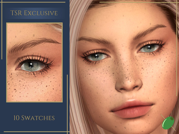 Sims 4 — Emily 3D Lashes by Pitted0live — Full mid length 3D eyelashes 2 versions