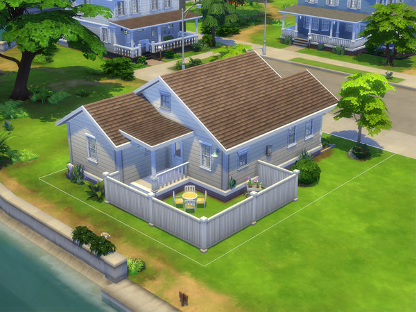 Sims 4 — No CC-Base Items Only-Streamlet Single by taifuntopan — A remodel of streamlet single starting house in willow