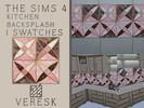 Sims 4 — VERESK: Pink Splendor Kitchen Backsplash Tiles by Veresk_Veresk — Kitchen backsplash tiles by the creator