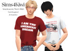 Sims 4 — Americacore Men's Shirt by ColeLoveMH2 — This is the male version of my Americacore Women's Shirt. This version