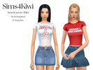 Sims 4 — Americacore Shirt by ColeLoveMH2 — It's starting to feel like summer where I live, so I felt inspired to make