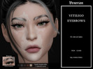 Sims 4 — Vitiligo Eyebrows by Venerian by Venerian — 35 swatches