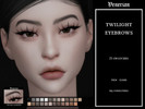 Sims 4 — Twilight Eyebrows by Venerian by Venerian — 25 swatches Teen to elder No gender or frame restrictions HQ