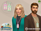 Sims 4 — Employee ID Card With Neck Strap Set by kapakijo — Turn any outfit into a work outfit with this employee ID card