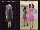 Sims 4 — TEA TIME JAPANESE DRESS WITH TASSEL by nurbayka61 — TEA TIME TRANSPARENT DRESS WITH TASSEL