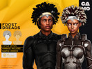 Sims 4 — CAMO - Frost Dreads by VentaStudio — Frost Dreads