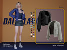 Sims 4 — Amira leather bomber jacket with blouse by MissValentine142 — 24 Shades