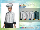 Sims 4 — Careers Chef's Jacket by Mona — -New mesh-