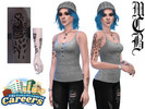Sims 4 — Barista Lower Left Arm Tattoo by MaruChanBe2 — Coffee themed tattoos for your cuties.