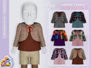Sims 4 — Girl SET - Plaid Bolero for Infant and Child by RobertaPLobo — Girls' Plaid Bolero Set Available for: Infant and