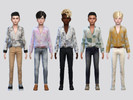 Sims 4 — Cabana Retro Shirt Boys by McLayneSims — TSR EXCLUSIVE