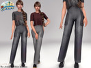 Sims 4 — The Artist - Jeans by Layla — Female jeans For Teen - Elder Female