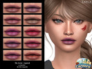 Sims 4 — The Artist - Lipstick by Layla — Female Lipstick Previews and swatches made in CAS using HQ Mod HQ - BG