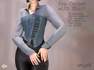 Sims 4 — Ivy Corset with Shirt by astya96cc — 44 swatches