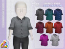 Sims 4 — Boys' SET - Classic Collared Shirt for Infant and Child by RobertaPLobo — Boys' Classic Collared Shirt Set