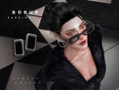 Sims 4 — Massive Square Stud Earrings by Bobur2 — Massive Square Stud Earrings for female