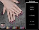 Sims 4 — Wyrm Nails by Venerian by Venerian — 16 swatches Teen to elder Feminine frame only HQ compatible