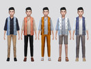 Sims 4 — Vest Kurta Shirt Boys by McLayneSims — TSR EXCLUSIVE